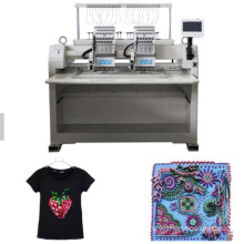QS-1202J Single Head Computerized Embroidery Machine Dahao Computer for T shirt logo label Gold embroidery